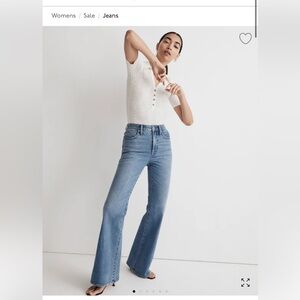 Madewell The Perfect Vintage Flare Jeans in Light Blue